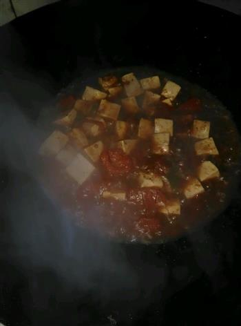 番茄麻婆豆腐的做法步骤4