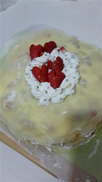 香蕉草莓千层蛋糕/芒果火龙果千层蛋糕的做法步骤13
