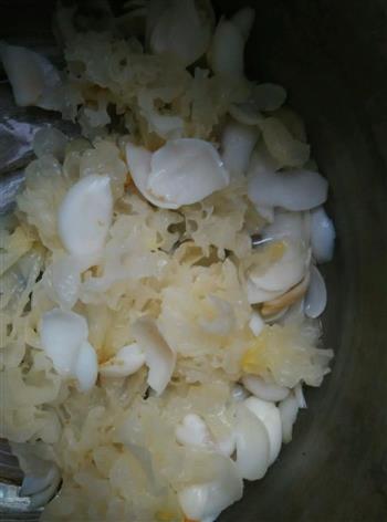 银耳红豆薏米糖水的做法图解1