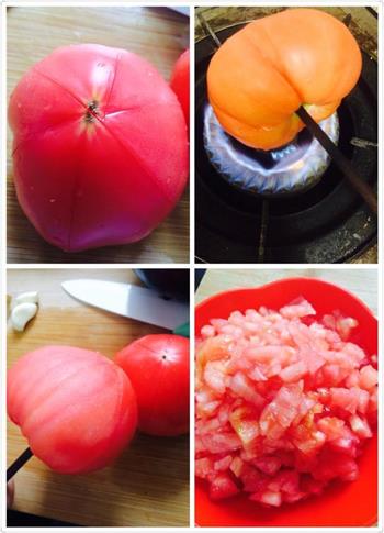 西红柿茄子打卤面的做法步骤2