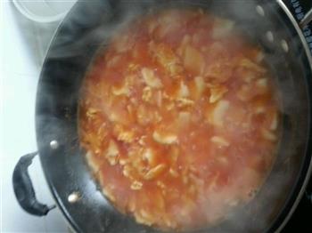 蕃茄鸡蛋面片的做法步骤11