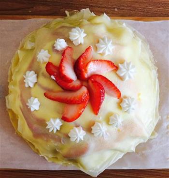 草莓芒果千层蛋糕的做法图解10
