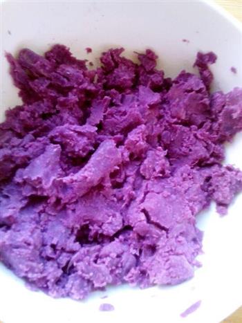双色紫薯小馒头的做法步骤2