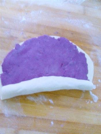 紫薯螺旋小馒头的做法图解3