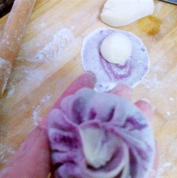 紫薯螺旋小馒头的做法步骤5
