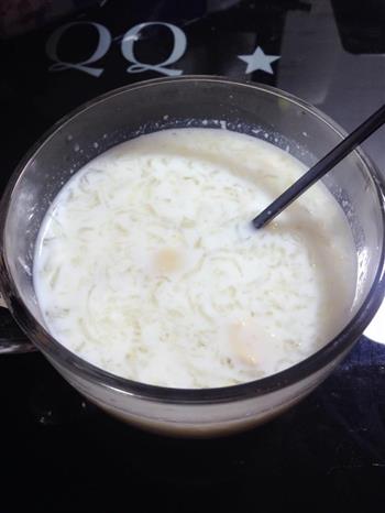 杏仁燕窝皂角米牛奶燕麦粥的做法步骤4