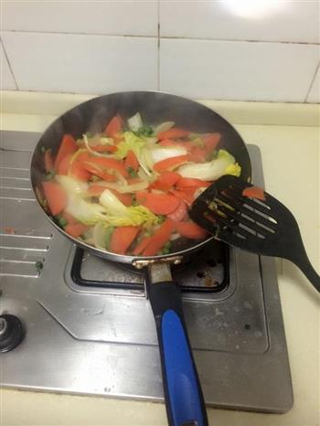 鸡肉蔬菜炒面的做法步骤3