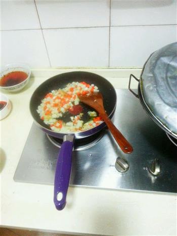 火腿土豆炒饭的做法步骤4