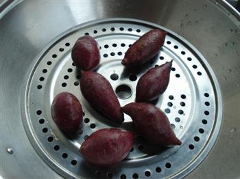 香甜紫薯米糊的做法步骤1