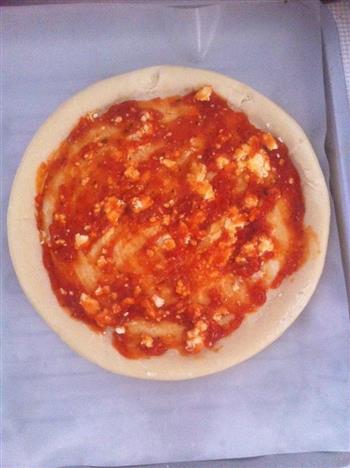 超简单培根鲜虾披萨的做法步骤1