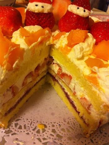 草莓芒果奶油蛋糕的做法步骤11