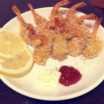 日式炸虾的做法步骤4
