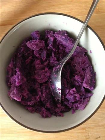 紫薯蝴蝶卷的做法图解1