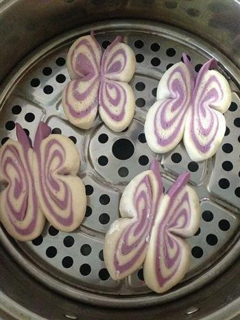 紫薯蝴蝶卷的做法图解13