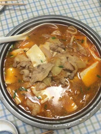 韩国泡菜锅的做法步骤4