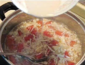 金针番茄蛋花汤的做法步骤6