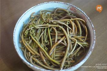 春天的味道，韩式炒蕨菜的做法图解1