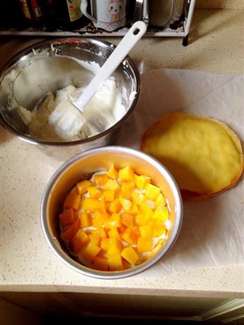 芒果千层蛋糕的做法步骤3