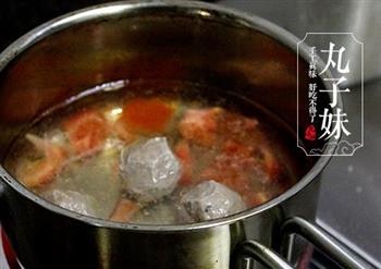 红彤彤的小脸儿—番茄牛肉丸汤的做法步骤4