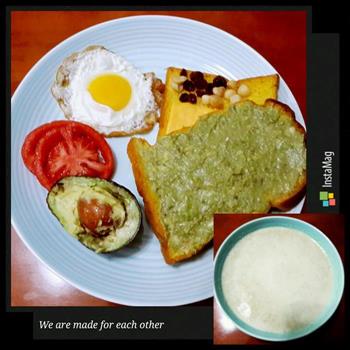 快手西式早餐-牛油果三明治的做法步骤1
