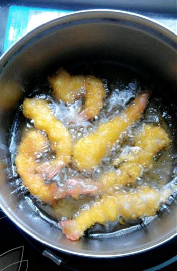日式炸虾的做法步骤4