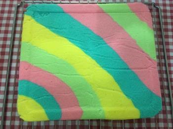 只为测试新刀—彩虹蛋糕卷的做法图解12