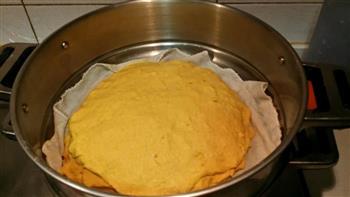 南瓜玉米面豆沙发糕的做法步骤7