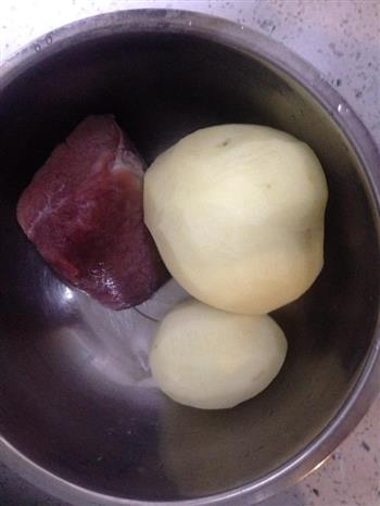 土豆尖椒肉丝的做法步骤1