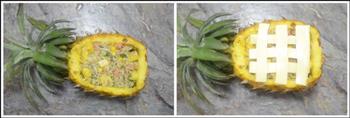 简单又美味的菠萝芝士焗饭的做法步骤3