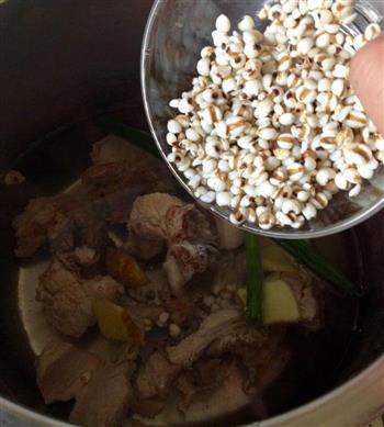 冬瓜薏米排骨汤的做法步骤3