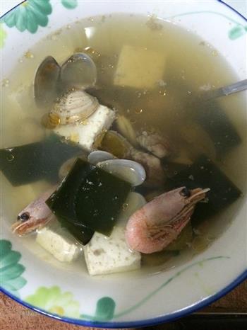 花蛤海带豆腐汤的做法步骤9