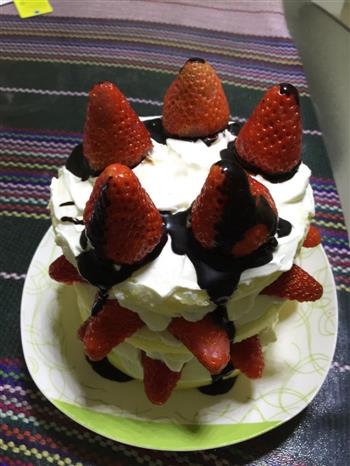 草莓裸蛋糕的做法步骤5