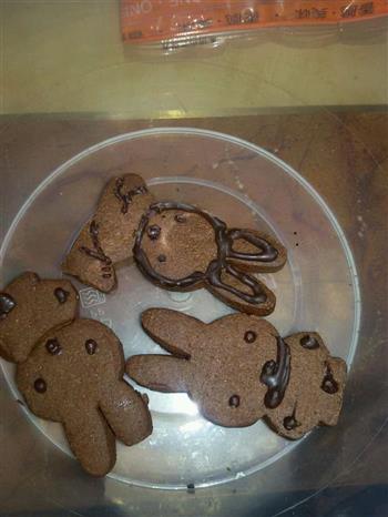 巧克力动物饼干的做法步骤5