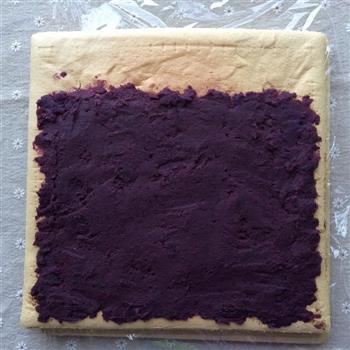 朴素的紫薯蛋糕卷-如何做完美卷卷的做法步骤14