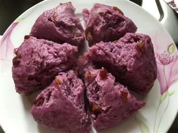 紫薯发糕的做法图解4