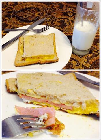 营养早餐—吐司三明治的做法图解7