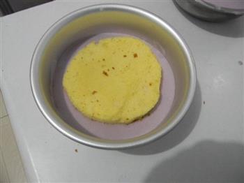 桃花紫薯慕斯蛋糕的做法步骤10