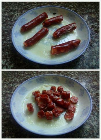 砂锅蚕豆腊肠饭-奶奶的味道的做法步骤3