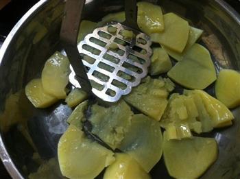 土豆泥肉末酿瓜花的做法步骤5