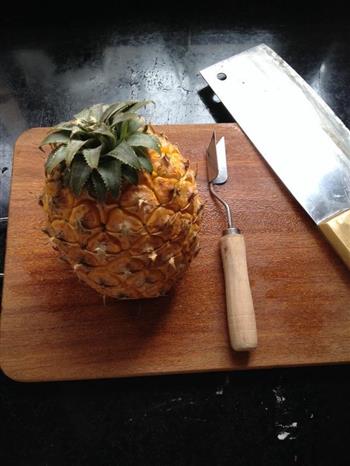 素食-炸菠萝的做法图解1