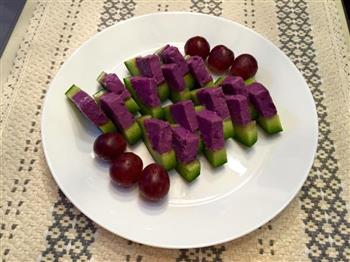 绿瓜紫薯布丁的做法图解8