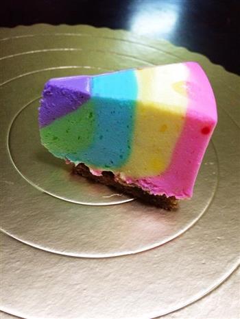彩虹慕斯蛋糕的做法步骤18