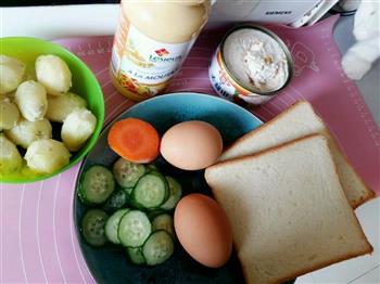 早餐-土豆泥鸡蛋吐司的做法步骤1