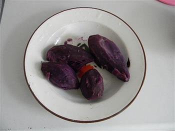 紫薯葵花酥的做法图解1
