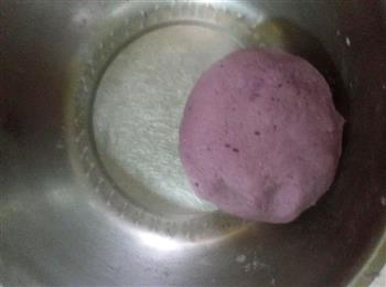 玫瑰花紫薯馒头的做法步骤2
