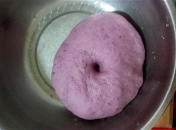 玫瑰花紫薯馒头的做法图解3