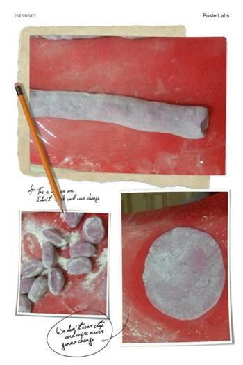 玫瑰花紫薯馒头的做法图解4