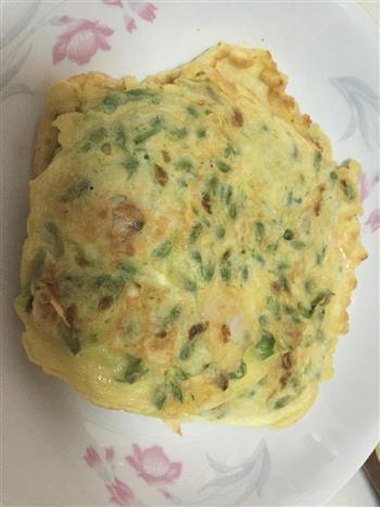 槐花蛤蜊鸡蛋饼的做法步骤4