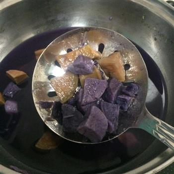 玫瑰椰汁紫薯西米露的做法步骤3