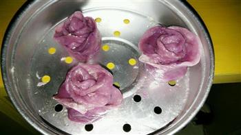 紫薯玫瑰馒头的做法图解7